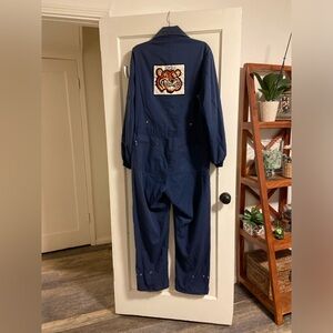 EXCEPTIONALLY COOL TIGER COVERALLS SEARS WORK N LEISURE BLUE USA RARE 60s 70s